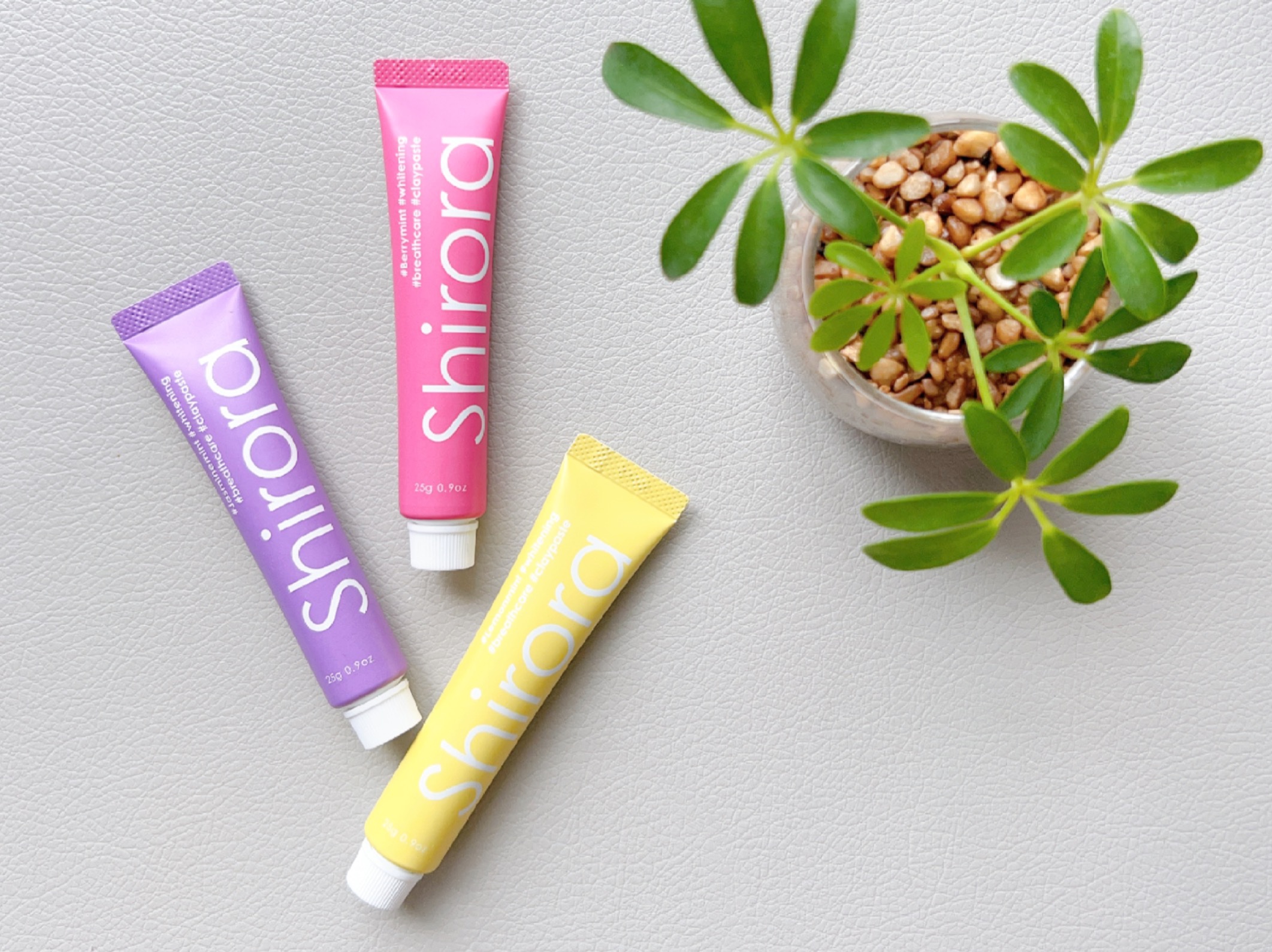 シローラクレイホワイトニングミニ3本セット（レモン&ジャスミン&ベリー）/Shirora/歯磨き粉を使ったクチコミ（3枚目）