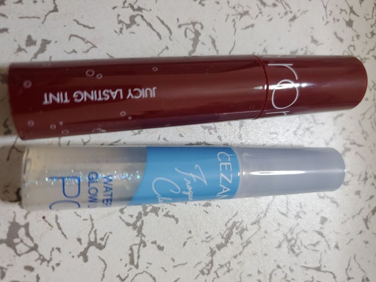 ウォータリーグロウリップ/CEZANNE/リップグロスを使ったクチコミ（3枚目）