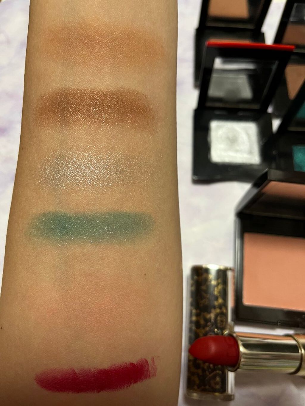 ポップ パウダージェル アイシャドウ 05 Zoku-Zoku Brown/SHISEIDO/単色アイシャドウを使ったクチコミ（3枚目）