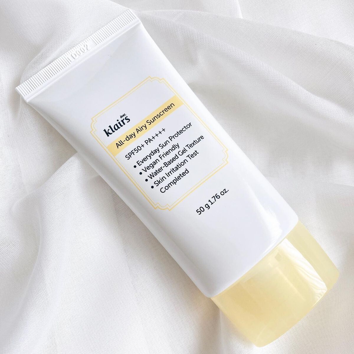 All-day エアリーサンスクリーン50g/Klairs/日焼け止めクリームを使ったクチコミ（2枚目）