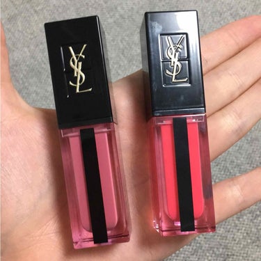 ルージュ ピュールクチュール ヴェルニ ウォーターステイン/YVES SAINT LAURENT BEAUTE/口紅を使ったクチコミ（1枚目）