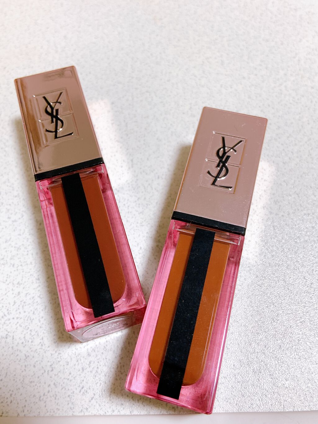 ルージュ ピュールクチュール ヴェルニ ウォーターグロウ/YVES SAINT LAURENT BEAUTE/口紅を使ったクチコミ(3枚目)