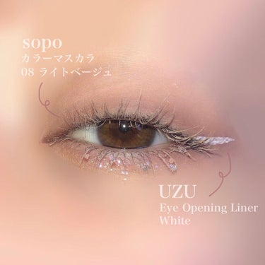 EYE OPENING LINER/UZU BY FLOWFUSHI/リキッドアイライナーを使ったクチコミ（3枚目）