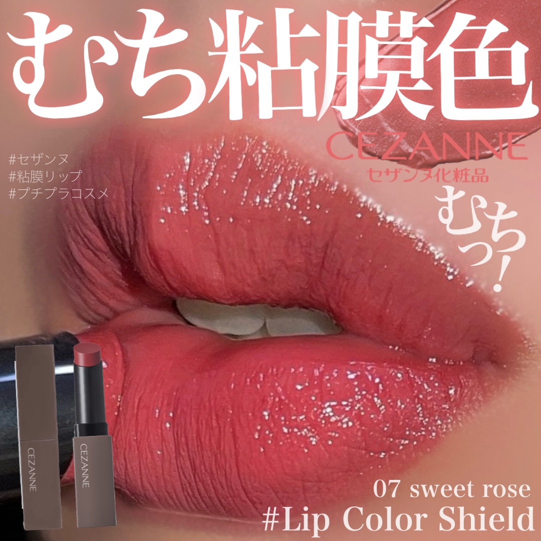 リップカラーシールド/CEZANNE/口紅を使ったクチコミ（1枚目）