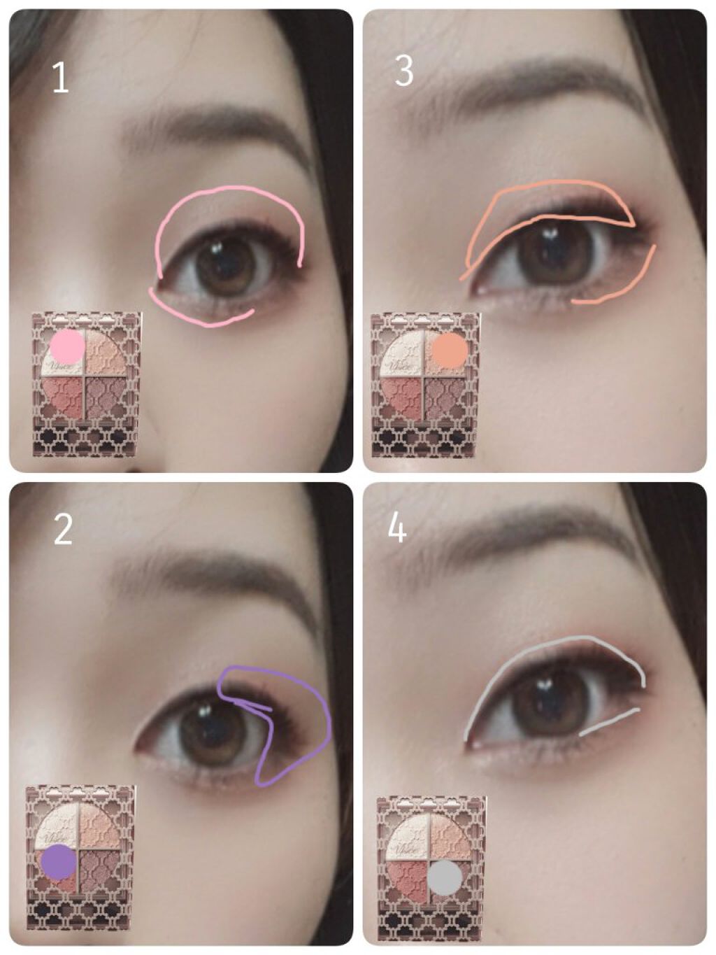 グロッシーリッチ アイズ N/Visée/アイシャドウパレットを使ったクチコミ（2枚目）