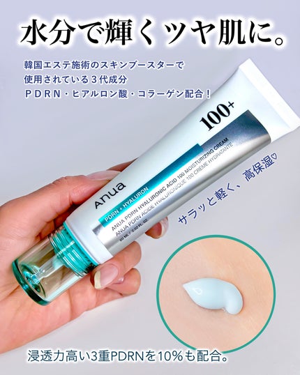 PDRNヒアルロン酸100 モイスチャライジングクリーム/Anua/フェイスクリームを使ったクチコミ(1枚目)