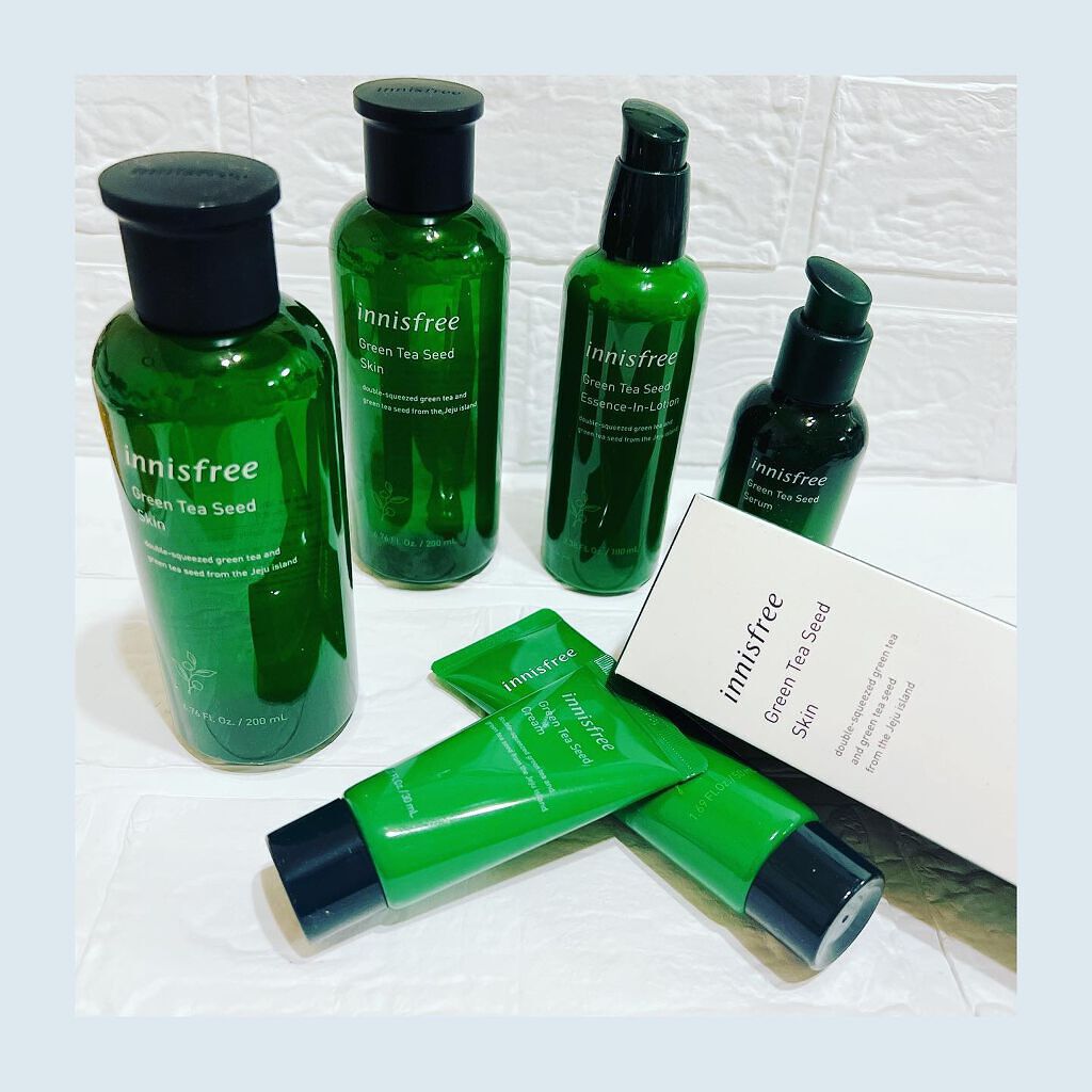 グリーンティーシード クリーム/innisfree/フェイスクリームを使ったクチコミ(4枚目)