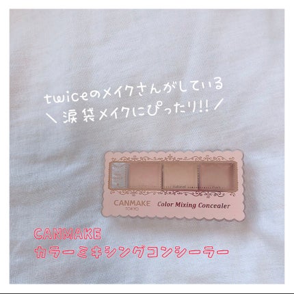 カラーミキシングコンシーラー/キャンメイク/パレットコンシーラーを使ったクチコミ(1枚目)