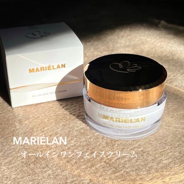 MARIELAN オールインワン フェイスクリーム のクチコミ「CBD×和漢
“摩擦レス”のためのシンプルケア‎🤍
---------------------.....」（2枚目）