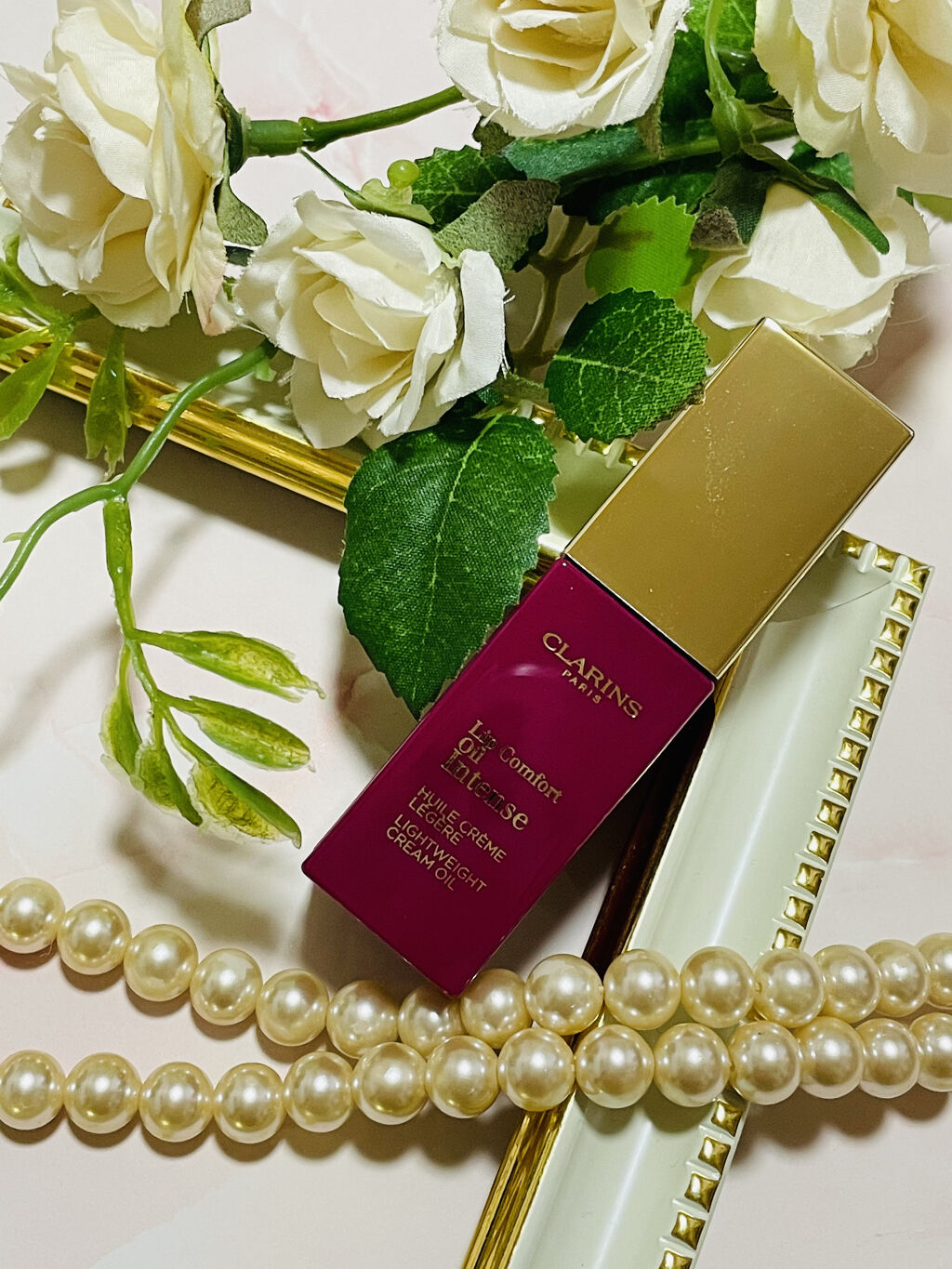 コンフォート リップオイル インテンス 02 インテンス プラム(限定カラー)/CLARINS/リップグロスを使ったクチコミ（1枚目）