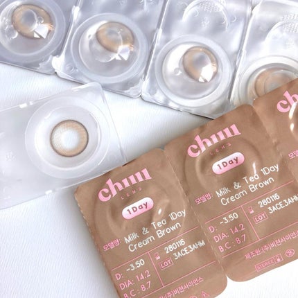 chuuLENS Milk&Tea 1day/chuu LENS/ワンデー(1DAY)カラコンを使ったクチコミ(5枚目)