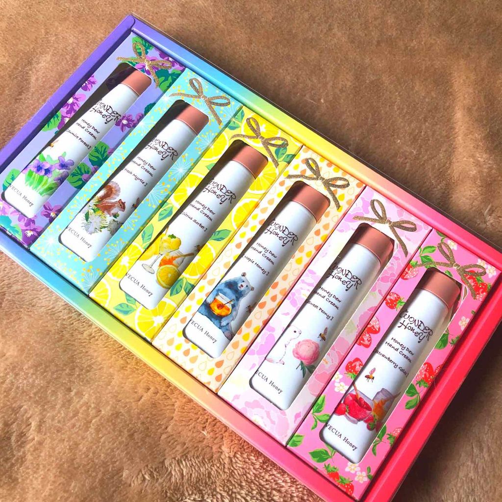 ワンダーハニー はちみつの森のハンドクリームギフト/VECUA Honey/トライアルキットを使ったクチコミ（1枚目）