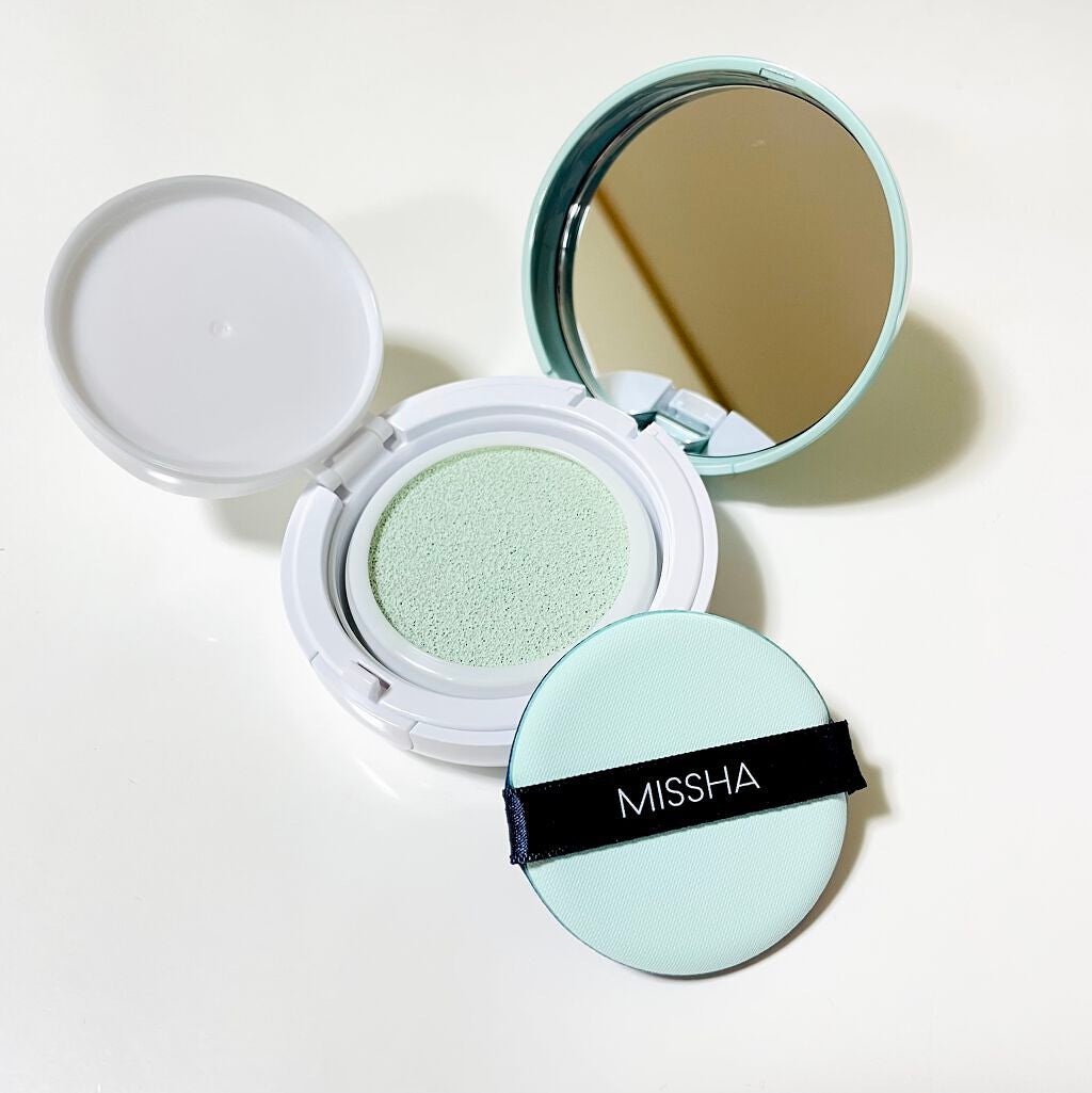 M クッションベース(ミント)/MISSHA/化粧下地を使ったクチコミ(3枚目)