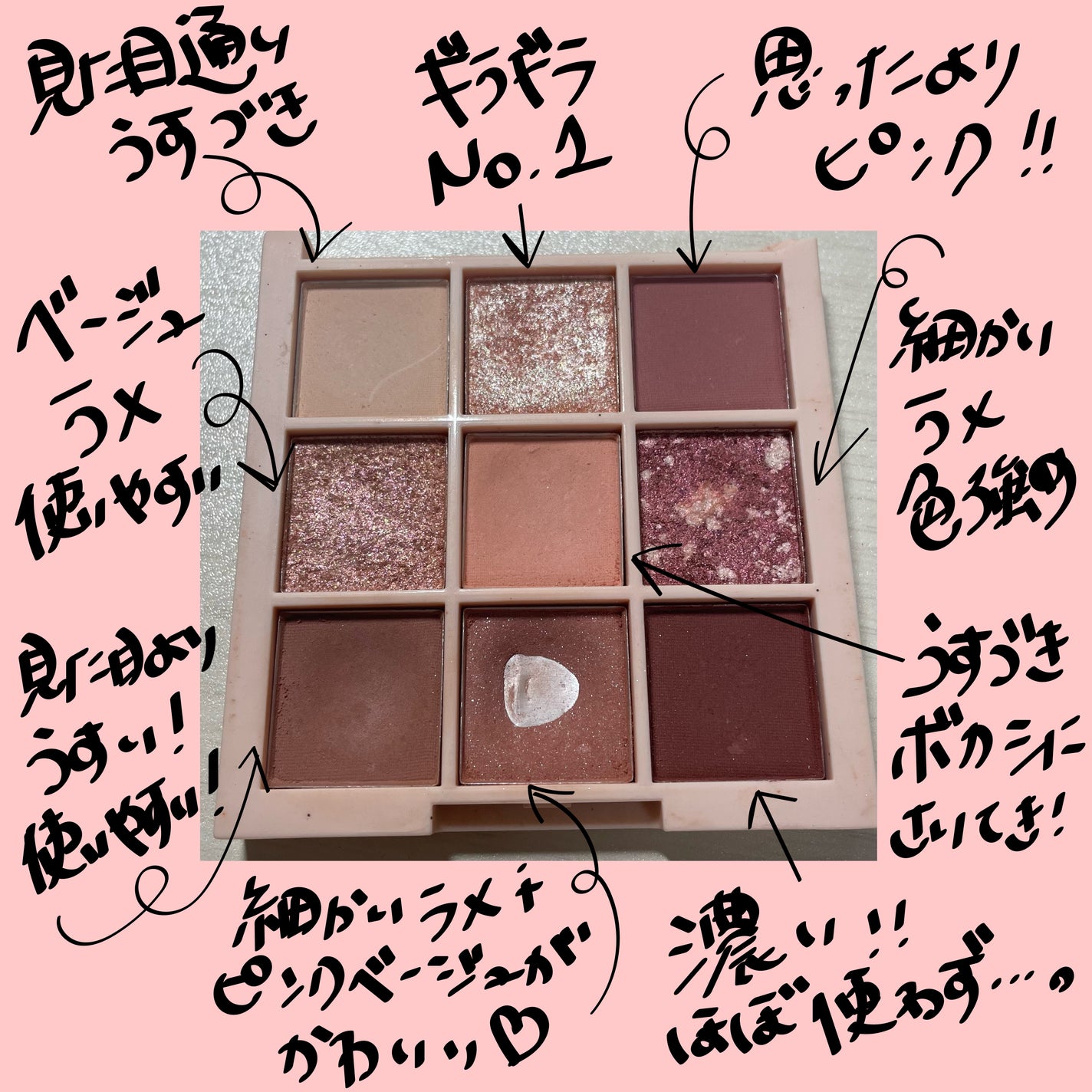 アイシャドウパレット/Kirei&co./アイシャドウパレットを使ったクチコミ(3枚目)