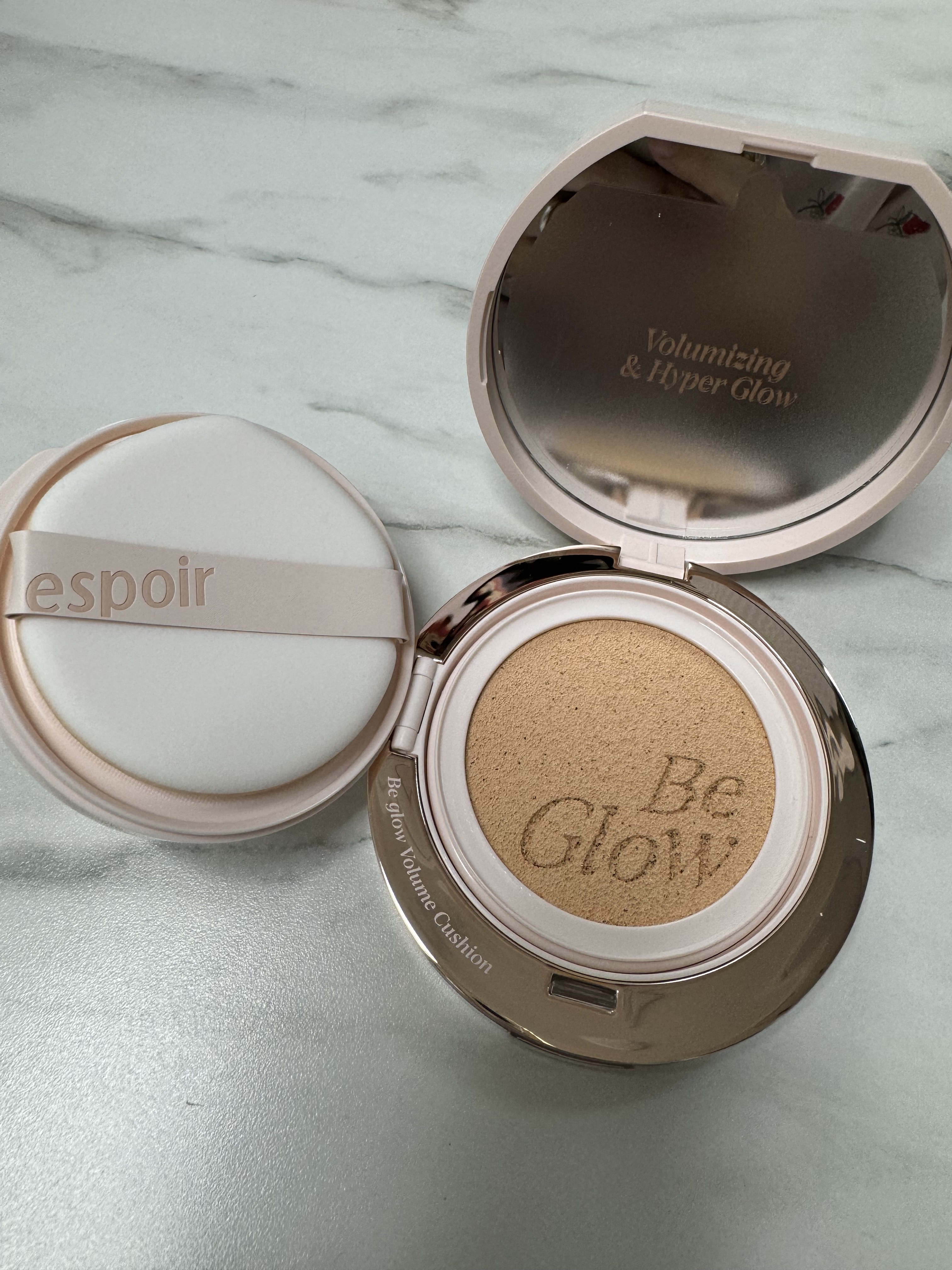 エスポア ビーグロー ボリュームクッション/espoir/クッションファンデーションを使ったクチコミ（3枚目）