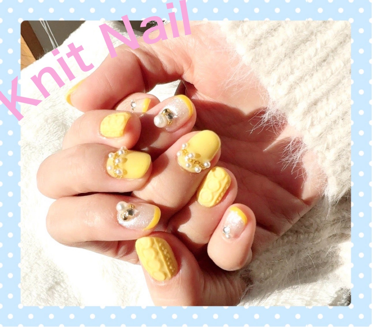 aoi on LIPS 「KnitNailネイルチェンジしてきたよ〜✨今年最後のネイルは..」(1枚目)