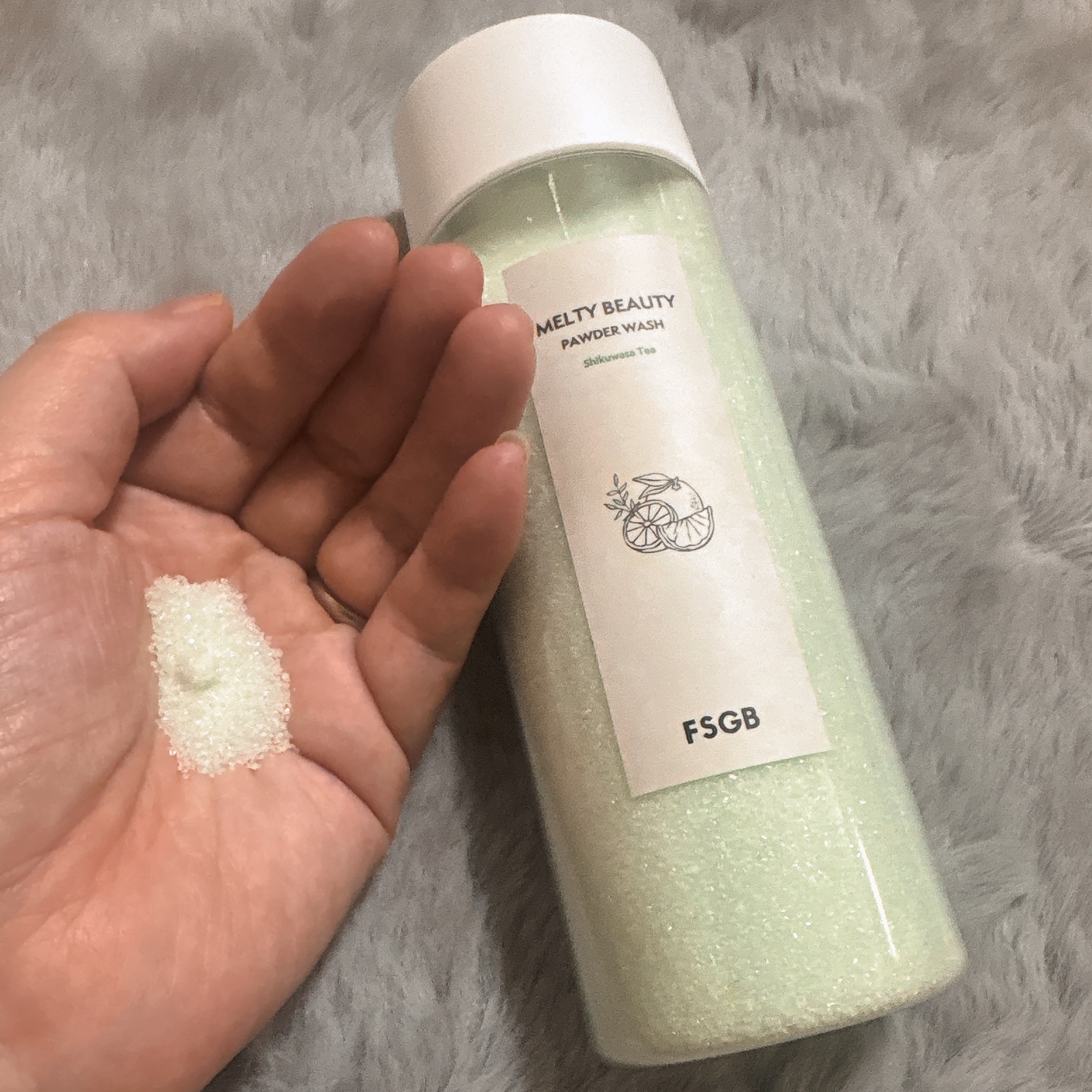 沖縄とろみ美容 パウダーウォッシュ シークヮーサーティー/FSGB/洗顔パウダーを使ったクチコミ（3枚目）