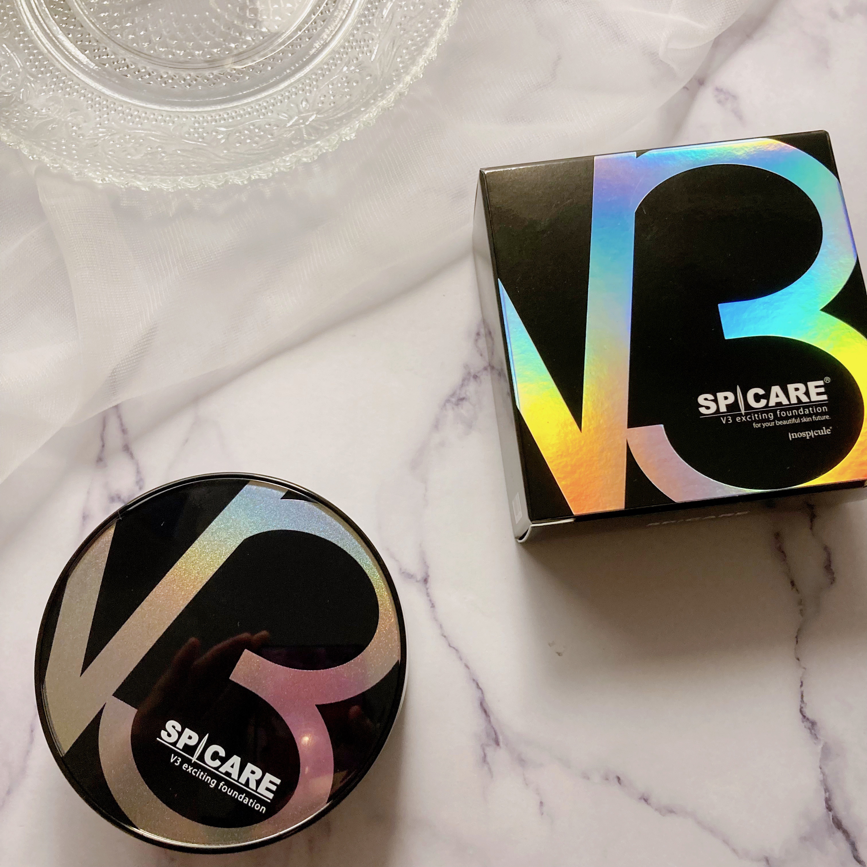 V3 エキサイティングファンデーション/SPICARE/クッションファンデーションを使ったクチコミ（1枚目）
