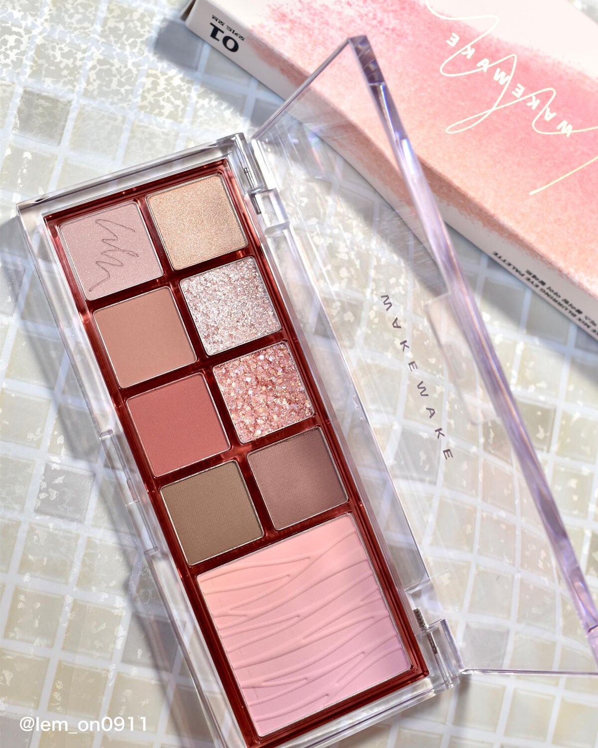 ミックスブラーリングアイパレット/wakemake/マルチパレットを使ったクチコミ(3枚目)