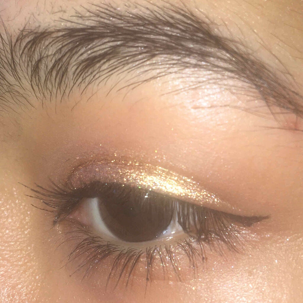 Glitter Loose Powder Make up Brighten Pigment Metallic Shimeer eye shadow/FOCALLURE/単色アイシャドウを使ったクチコミ(3枚目)