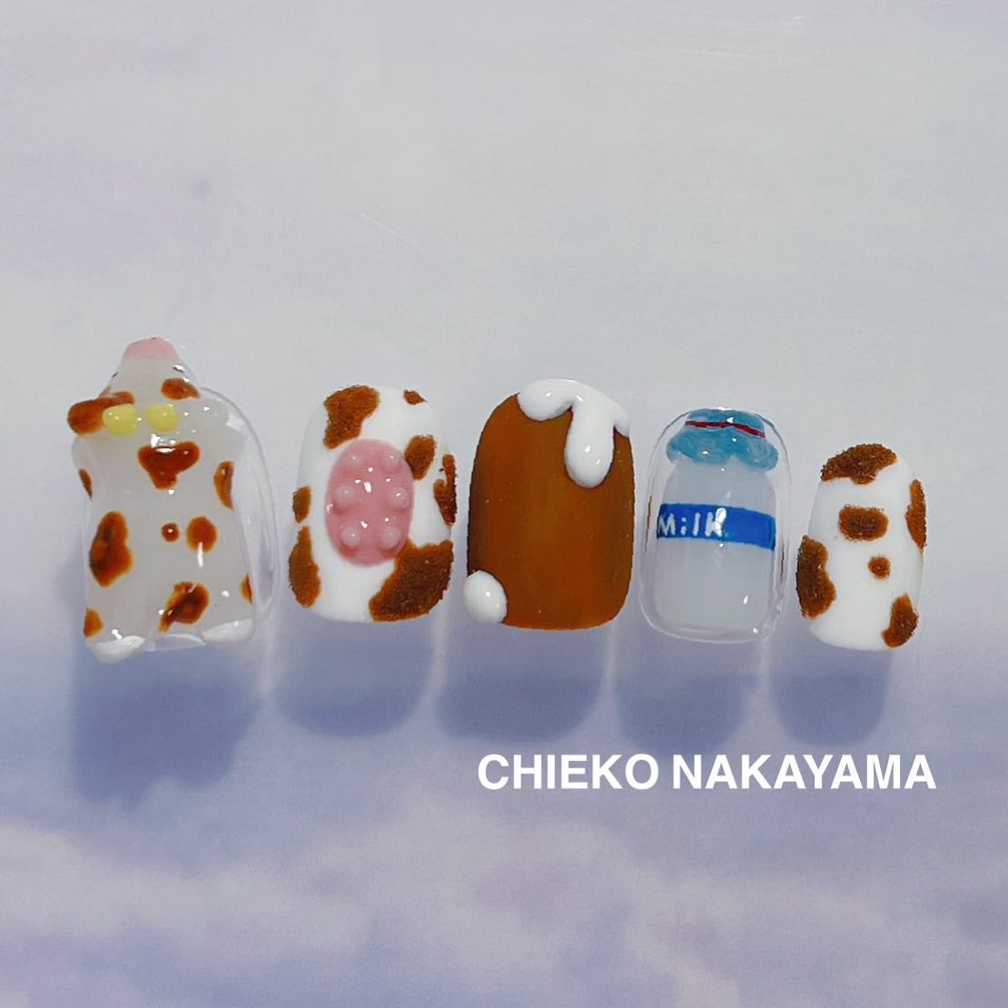 なかやまちえこ on LIPS 「🍓🌈🐮❄️⠀⠀@nailup_official⠀@pregel..」(4枚目)