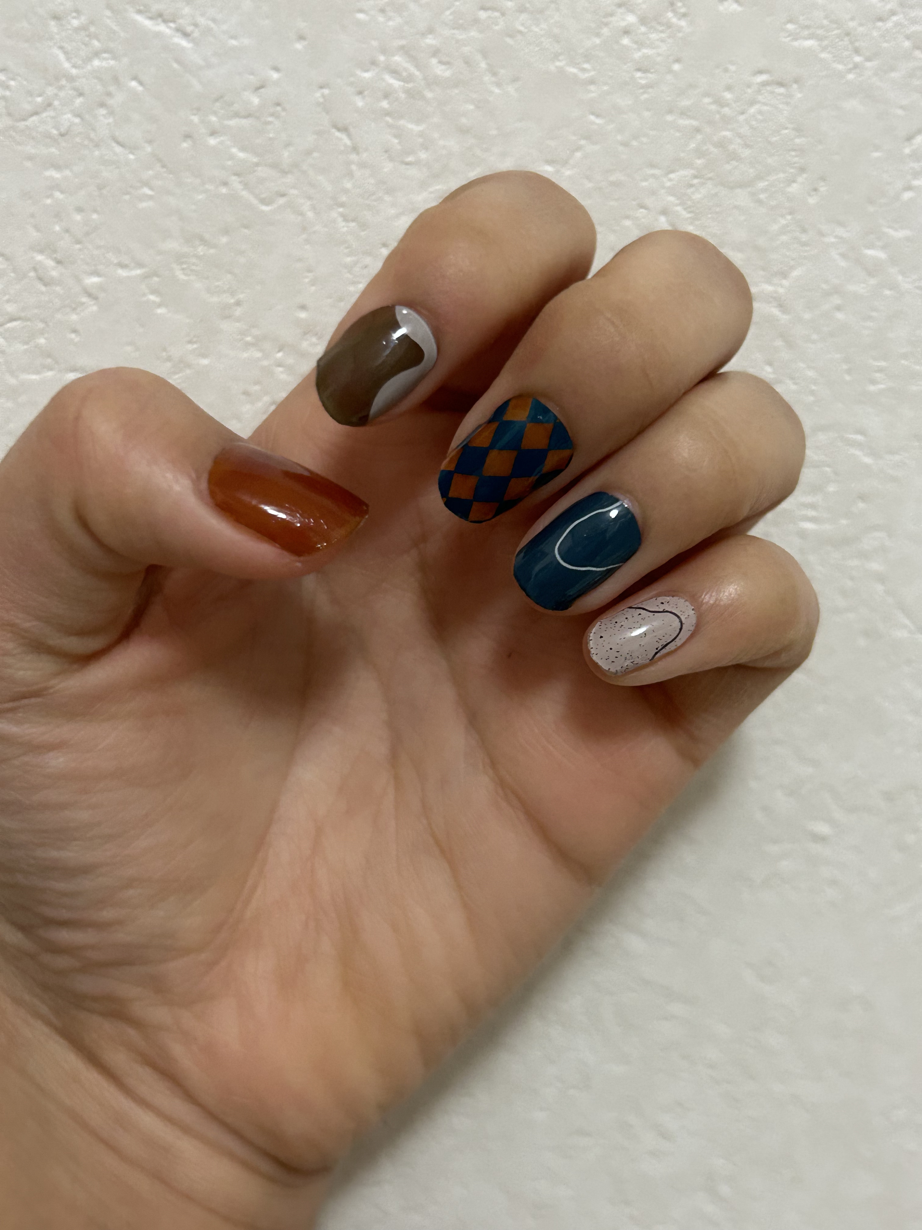 セミキュアジェルネイル（ハンド）/ohora/ネイルシールを使ったクチコミ（2枚目）