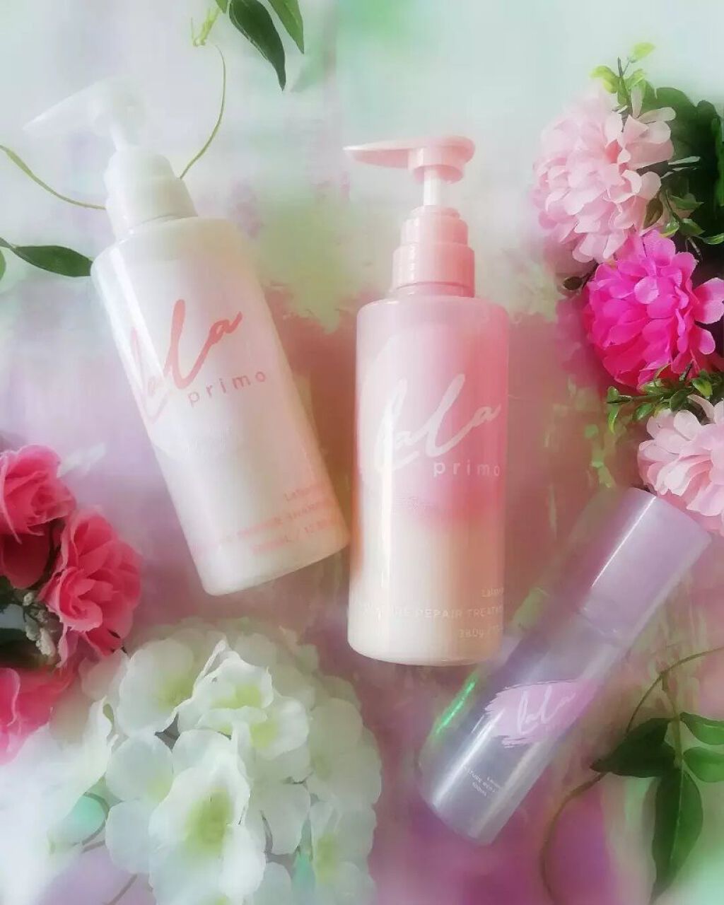 ララプリモ  モイスチャーリペアエッセンスオイルのクチコミ「
見た目印象アップ補修ヘアケア☆

♡…………………………………♡

モイスチャーリペアエッセ.....」（1枚目）