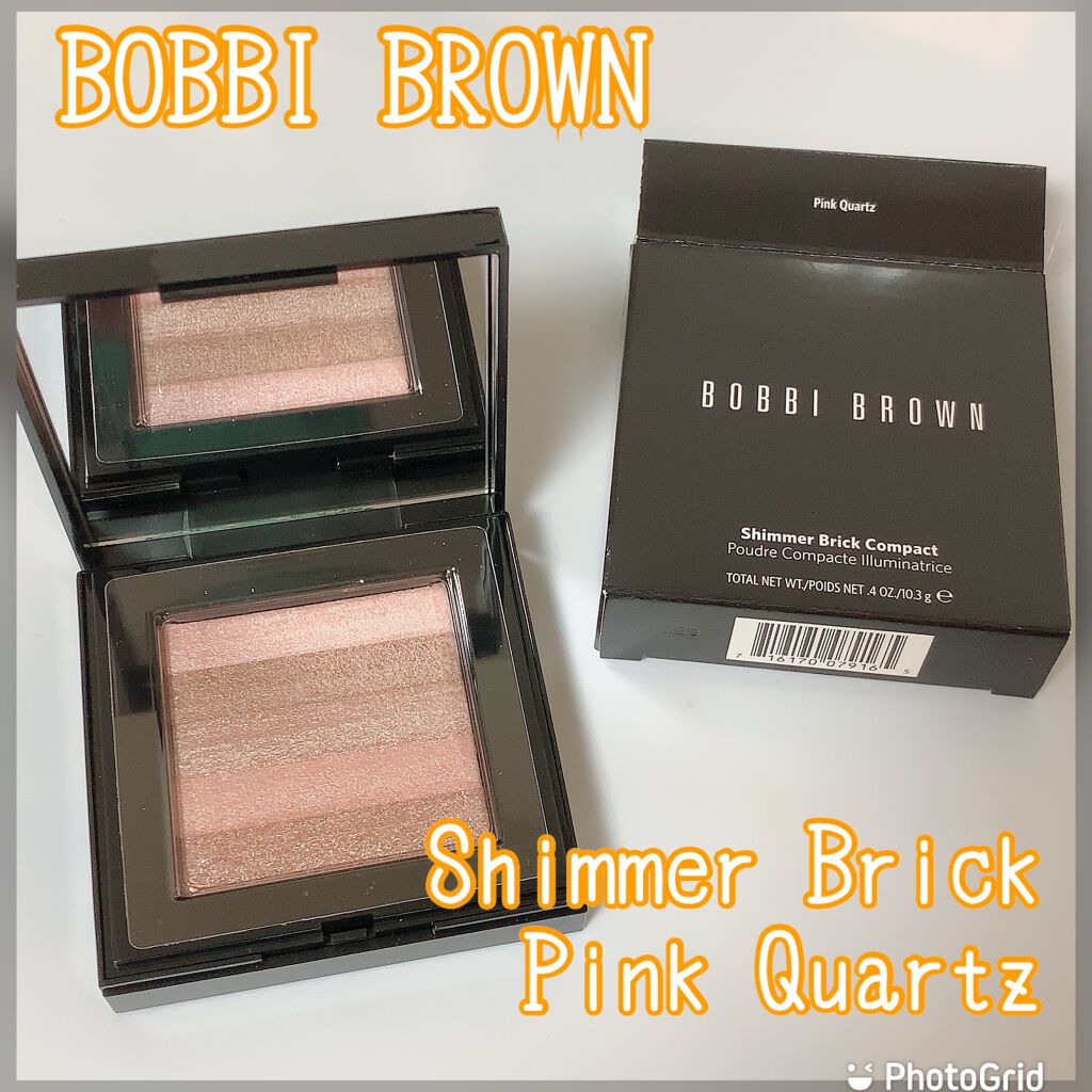BOBBI BROWN シマーブリックのクチコミ「ボビィブラウン シマーブリック ピンククォーツ✨
皆さんこんばんは🐰💗🐰




最近ハイライ.....」（1枚目）