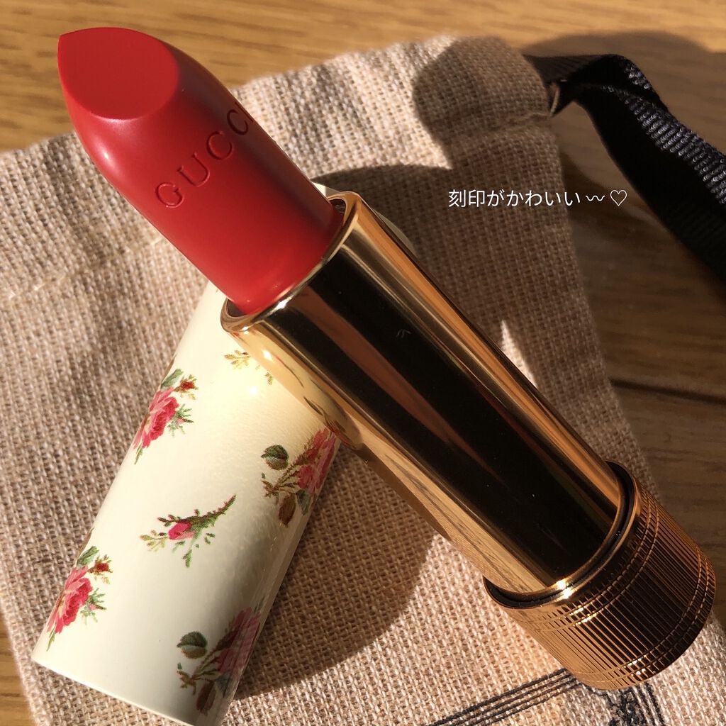 グッチ ルージュ ア レーヴル ヴォワル/GUCCI beauty/口紅を使ったクチコミ（2枚目）