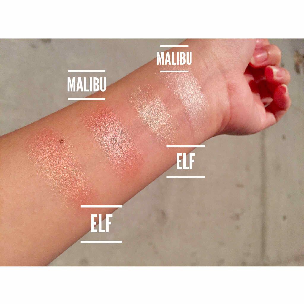 ベイクドハイライター/e.l.f. Cosmetics/パウダーハイライトを使ったクチコミ(2枚目)