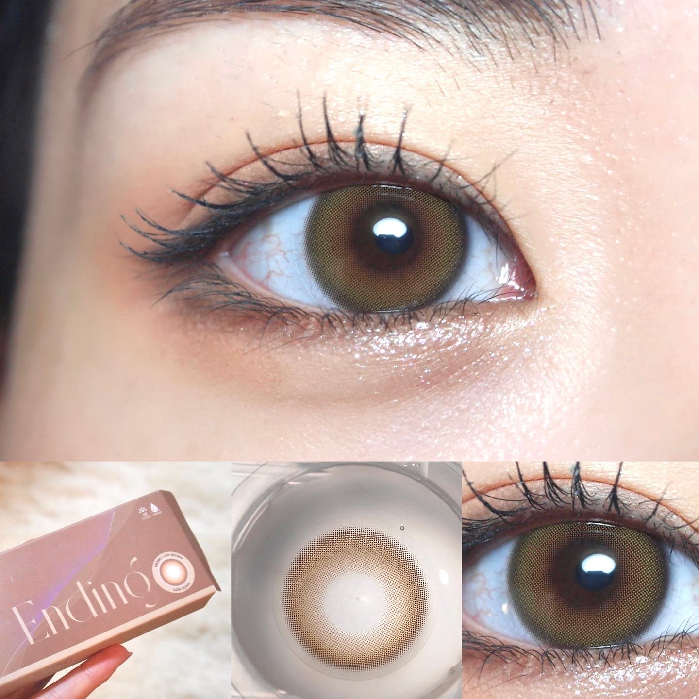 Ending 1day ブラウン/OLENS/ワンデー（１DAY）カラコンを使ったクチコミ（3枚目）