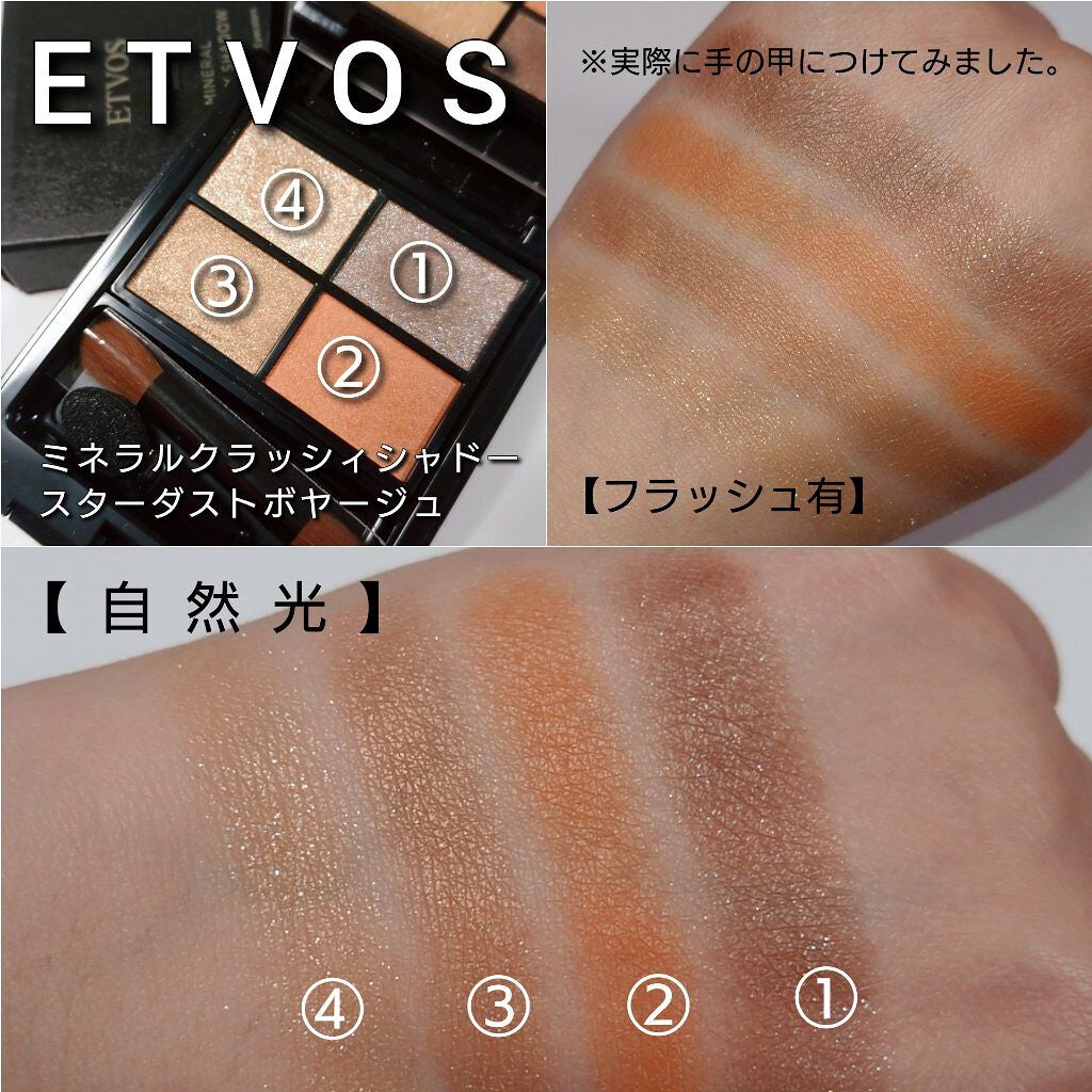 ミネラルクラッシィシャドー/エトヴォス/アイシャドウパレットを使ったクチコミ(6枚目)