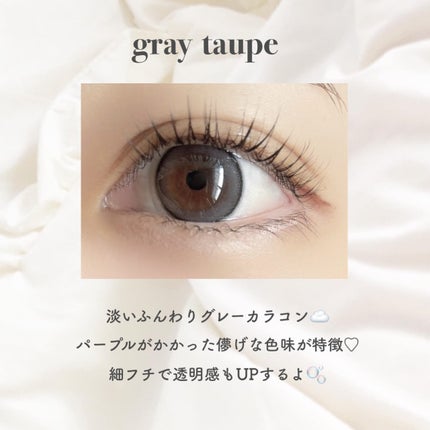 rom’u(ロミュ) 1day episode01 gray taupe(グレイトープ)/rom'u/ワンデー(1DAY)カラコンの画像