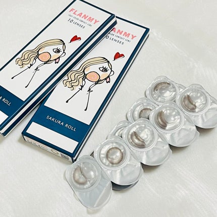 FLANMY 1day サクラロール/FLANMY/ワンデー(1DAY)カラコンを使ったクチコミ(1枚目)