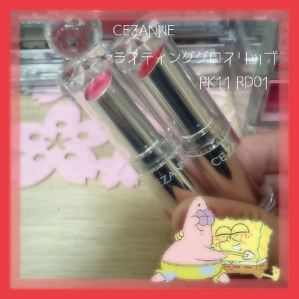 ラスティンググロスリップ/CEZANNE/口紅を使ったクチコミ(1枚目)