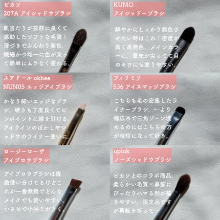 熊野筆 眉用/ロージーローザ/メイクブラシを使ったクチコミ(4枚目)