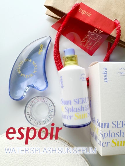 エスポア ウォータースプラッシュサンセラム/espoir/日焼け止めクリームを使ったクチコミ(1枚目)