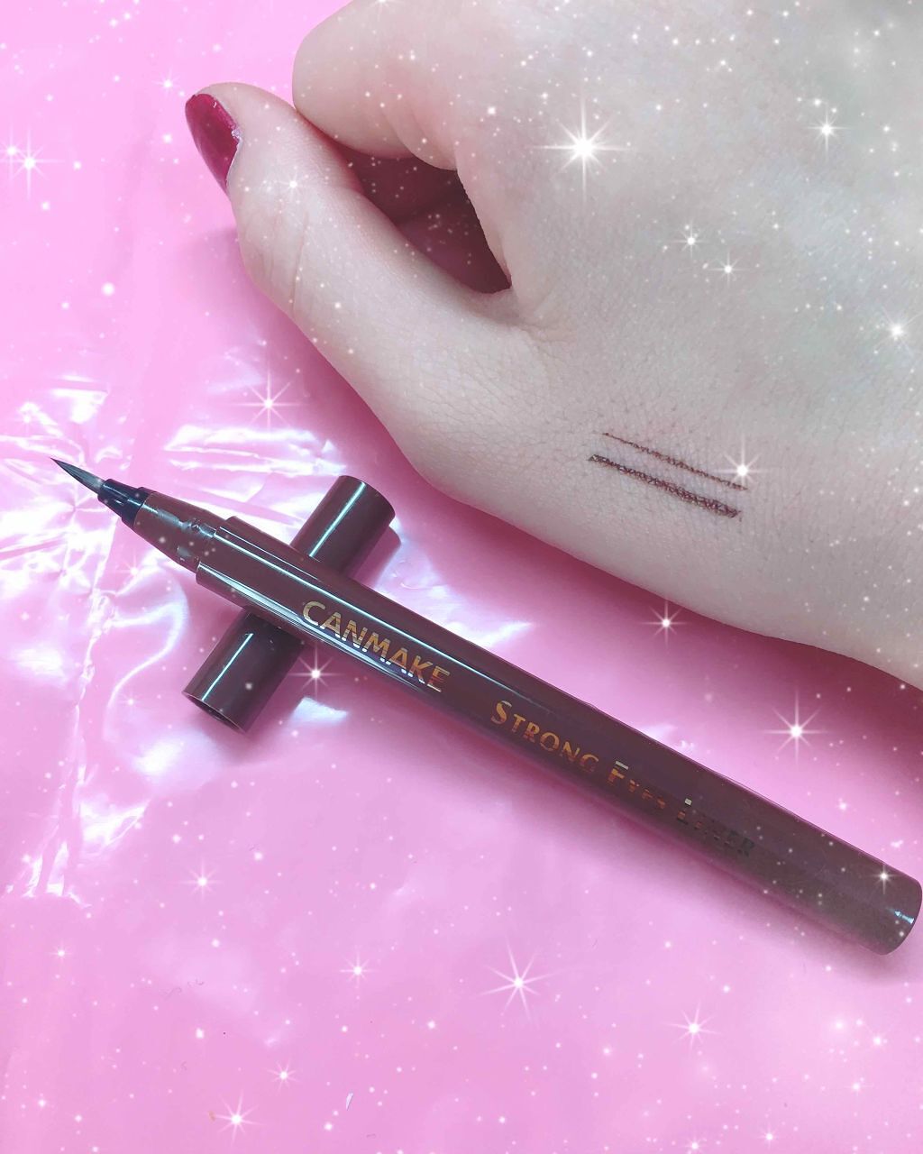 ストロングアイズライナー/キャンメイク/リキッドアイライナーを使ったクチコミ(2枚目)