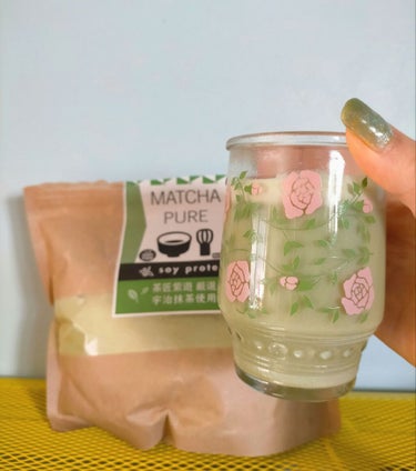 MATCHA PURE（プロテインパウダー）/ピュアパートナー/ドリンクを使ったクチコミ（1枚目）