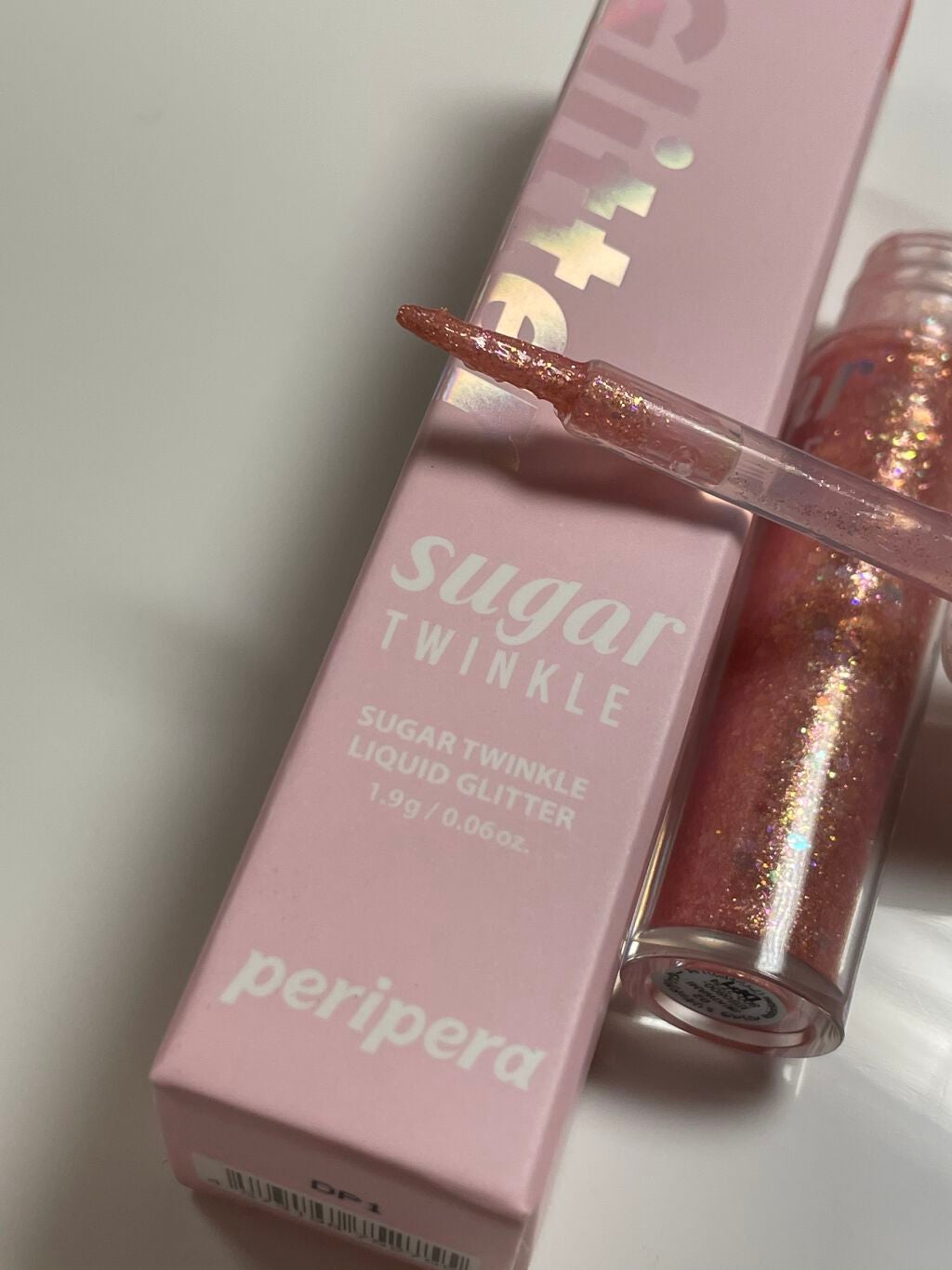 シュガー トゥインクル リキッド グリッター/PERIPERA/グリッターを使ったクチコミ(6枚目)