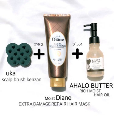 リッチモイスト バターとリッチオイルのツヤツヤヘアオイル/AHALO BUTTER/ヘアオイルを使ったクチコミ（1枚目）