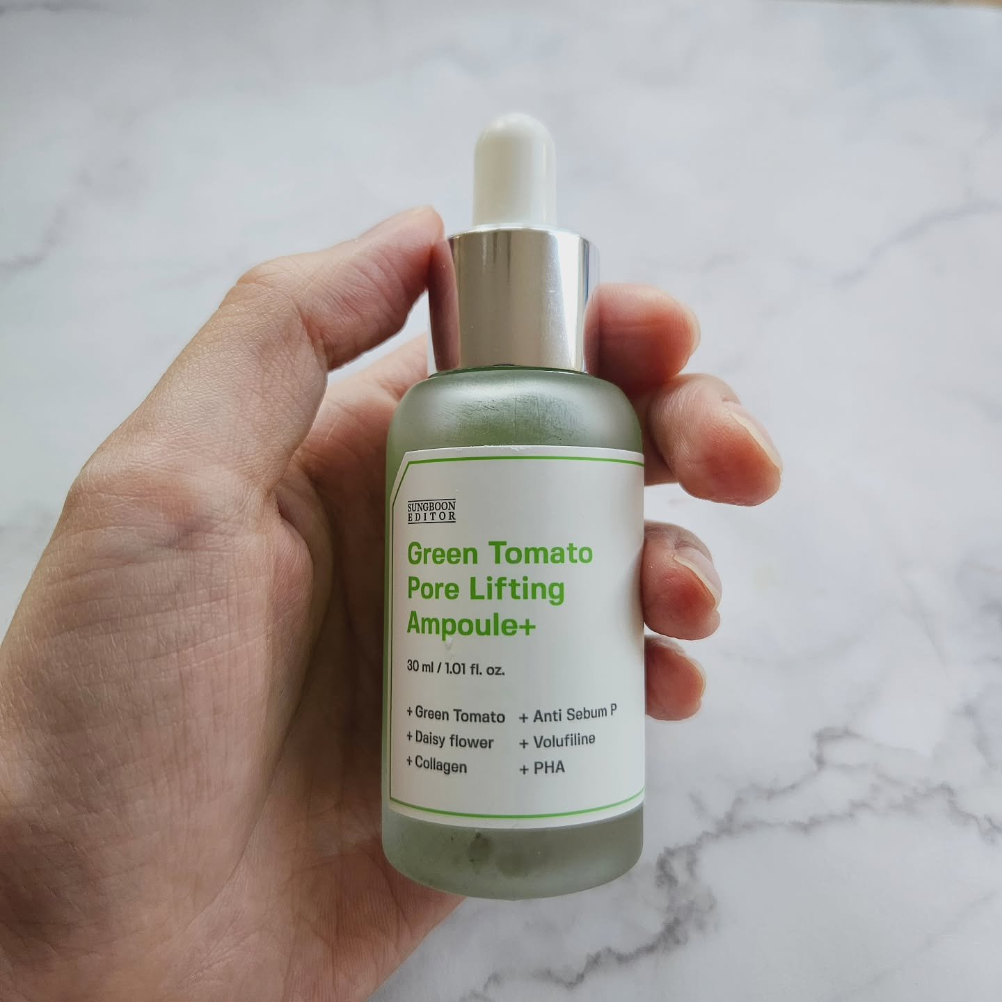 グリーントマトポアリフティングアンプル+/SUNGBOON EDITOR（成分エディター）/美容液を使ったクチコミ（3枚目）