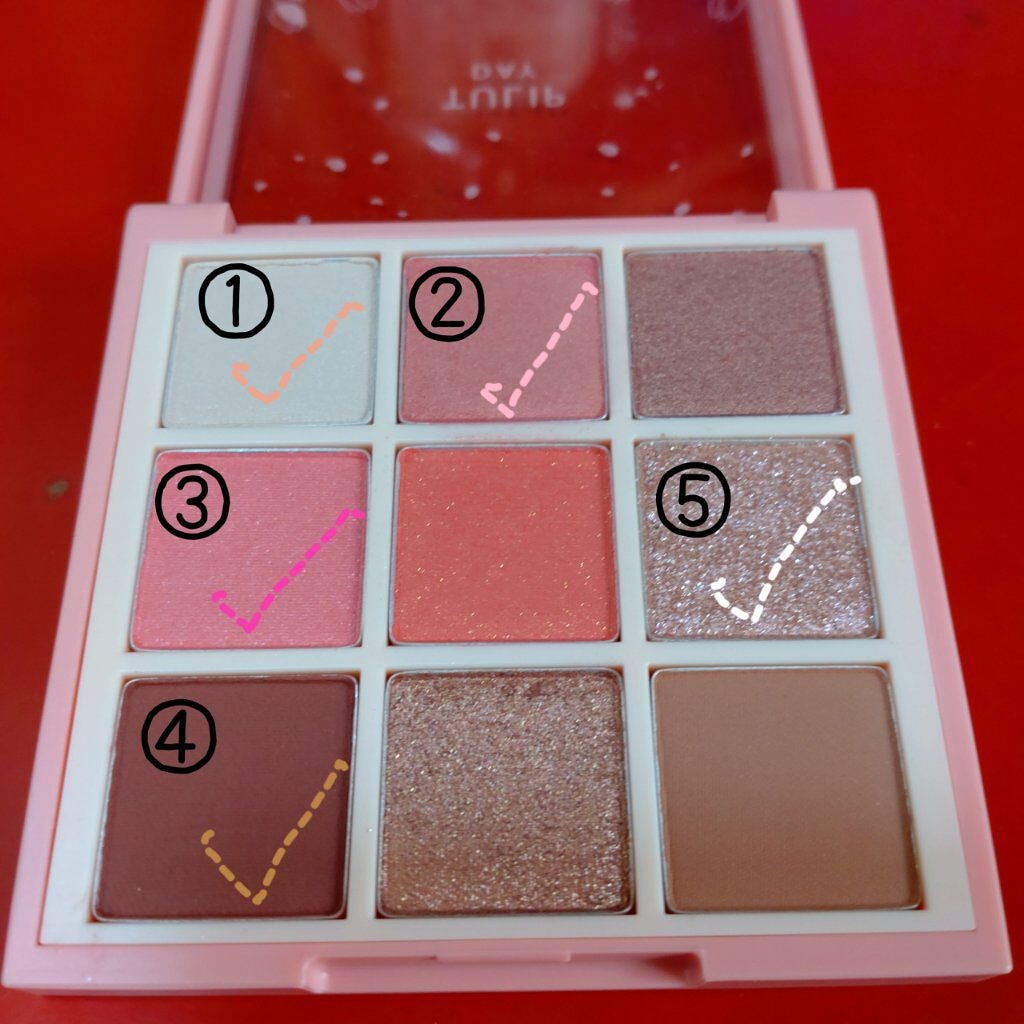 プレイカラーアイズ チューリップデー/ETUDE/アイシャドウパレットを使ったクチコミ(2枚目)