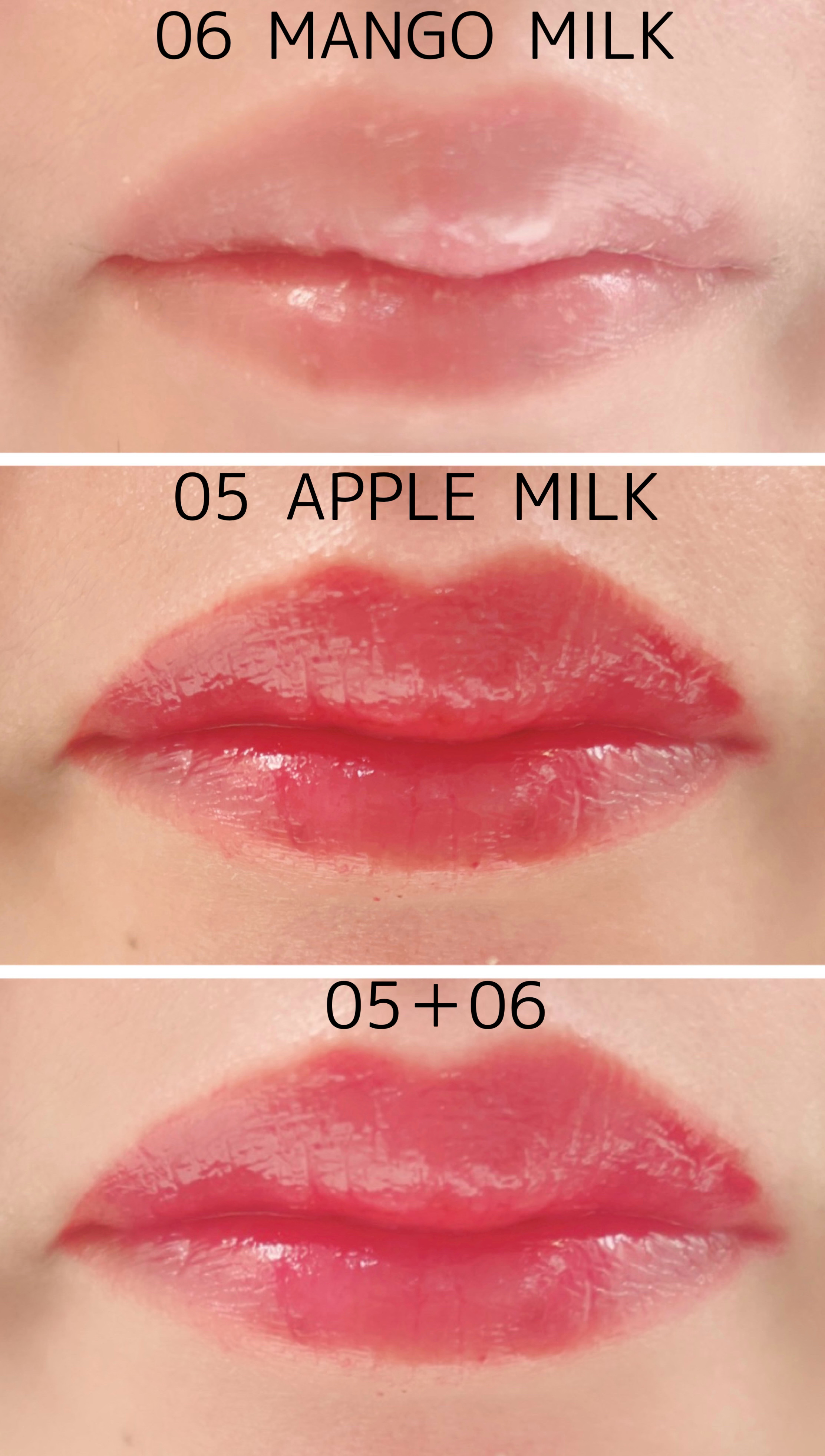 ミルクハートティントリップアンドチーク/Merrymonde/リップティントを使ったクチコミ（3枚目）