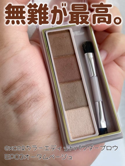 カラーエディットパウダーブロウ/excel/パウダーアイブロウを使ったクチコミ(1枚目)