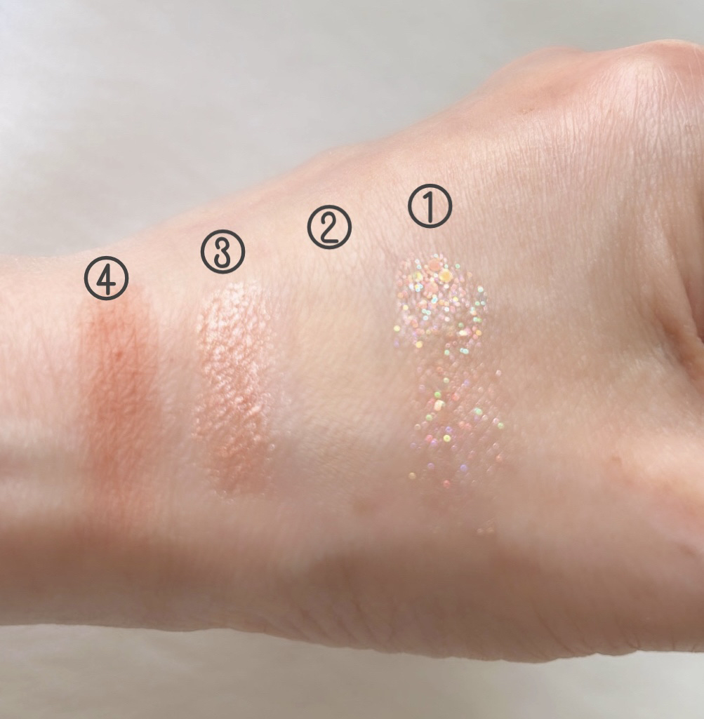 UR GLAM グリッターアイズ /U R GLAM/アイシャドウパレットを使ったクチコミ（3枚目）