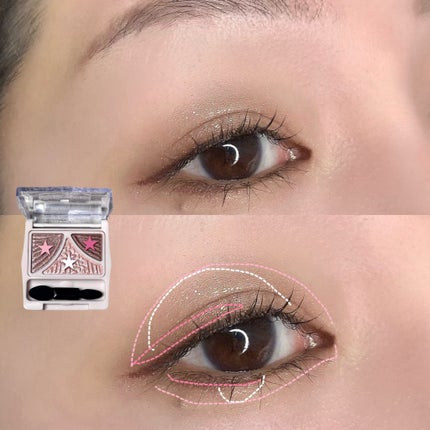 ジューシーピュアアイズ/キャンメイク/アイシャドウパレットを使ったクチコミ(5枚目)