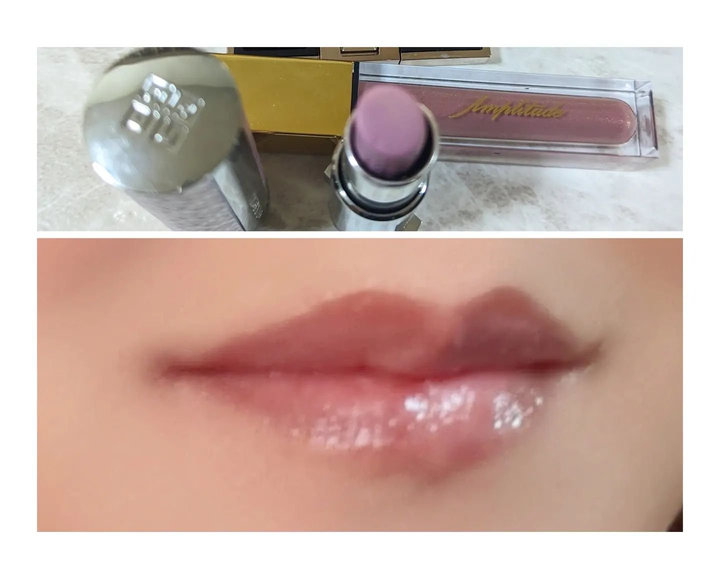 コンスピキュアス リップグロス 10 モーヴピンク/Amplitude/リップグロスを使ったクチコミ（3枚目）
