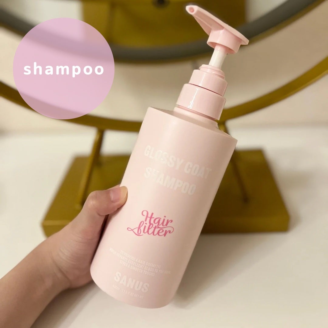 GLOSSY COAT SHAMPOO / TREATMENT/SANUS HAIR FILTER/市販シャンプーを使ったクチコミ(2枚目)