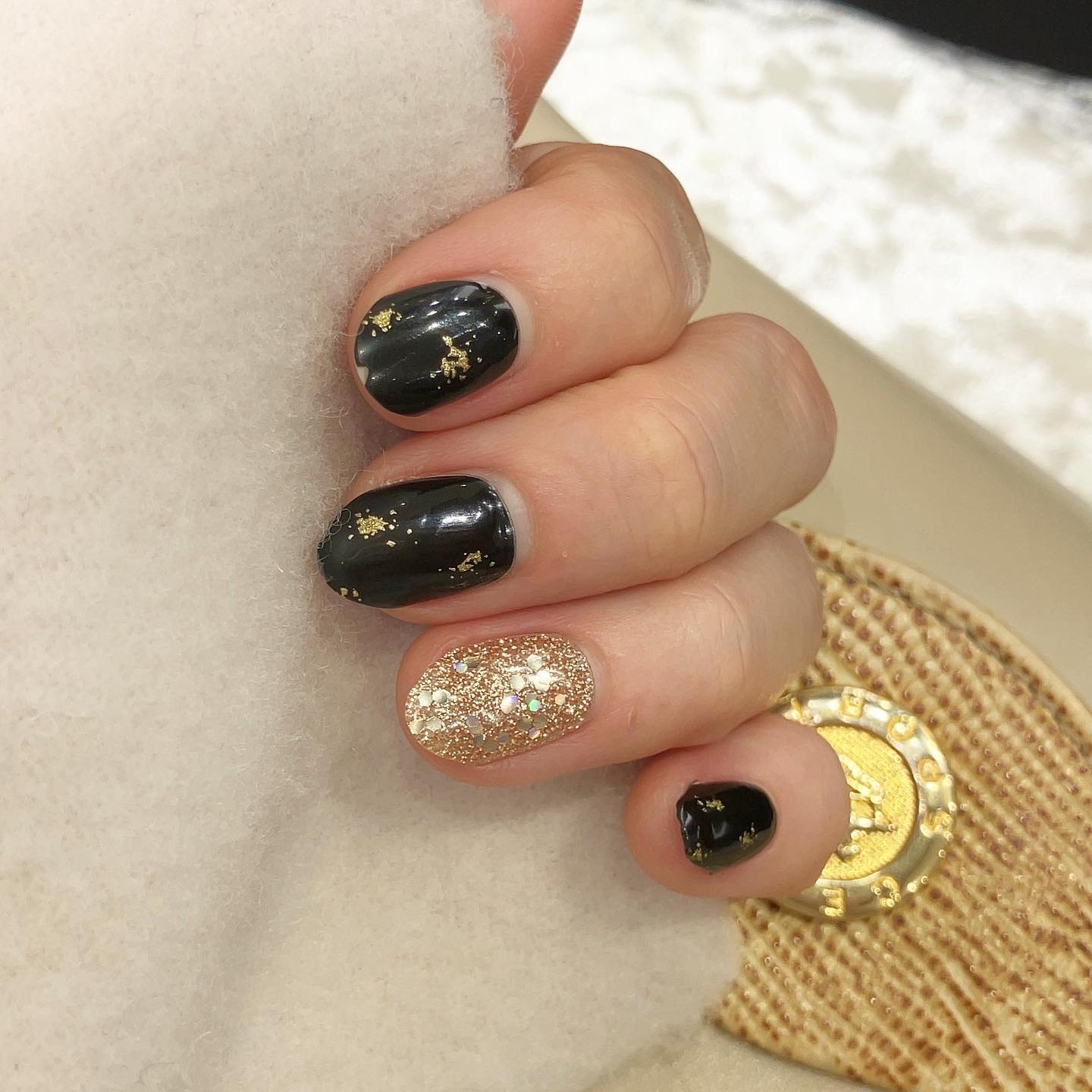 セミキュアジェルネイル（ハンド）/ohora/ネイルシールを使ったクチコミ（3枚目）